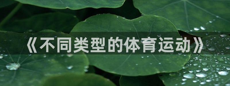 betway西汉姆：《不同类型的体育运动》